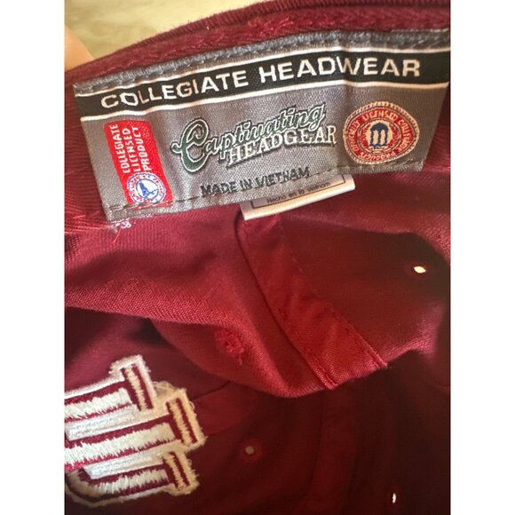 Indiana University Hoosiers Cap Collegiate Headwear One Size Red - Picture 5 of 6